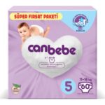 CANBEBE CANBEBE 5 пелени 11-18kg 60 парчиња