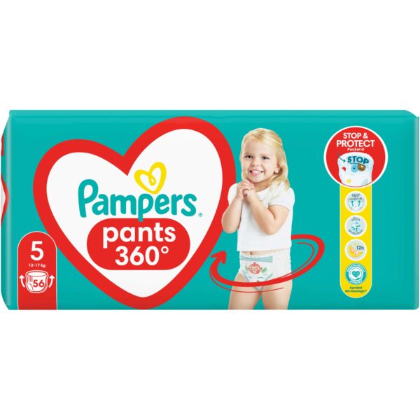 PAMPERS PANTS 5 so 56 PARCINJA 12-17KG