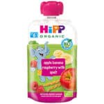 HIPP KUTIJA 8534 SMUTI JABOLA, BANANA , MALINA , SPELTA 100G X 6