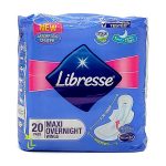 LIBRESSE МАКСИ НОЌНИ ДУО хигиенски влошки , 20 парчиња