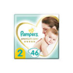 PAMPERS  PREMIUM 2 пелени 4-8 kg, 46 парчиња