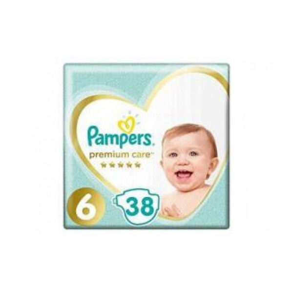 PAMPERS  PREMIUM 6 пелени 13-18 kg, 38 парчиња