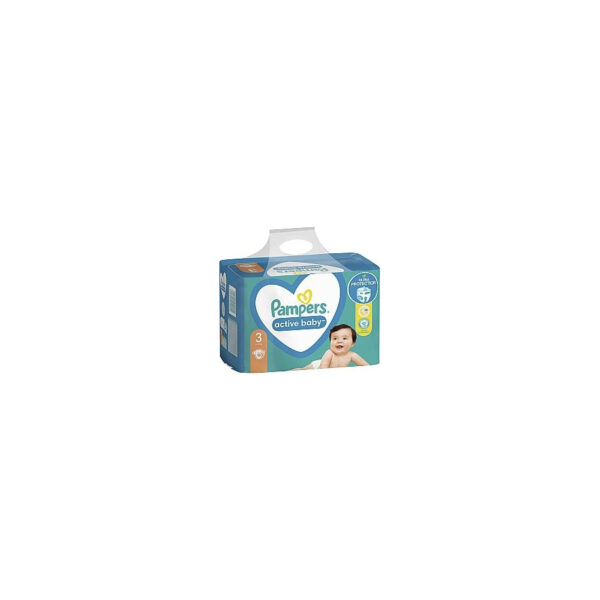 PAMPERS  ACTIVE BABY 3 пелени за деца 4-10 kg, 90 парчиња