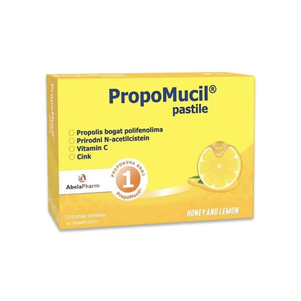 PROPOMUCIL PASTILIX24 MED I LIMON