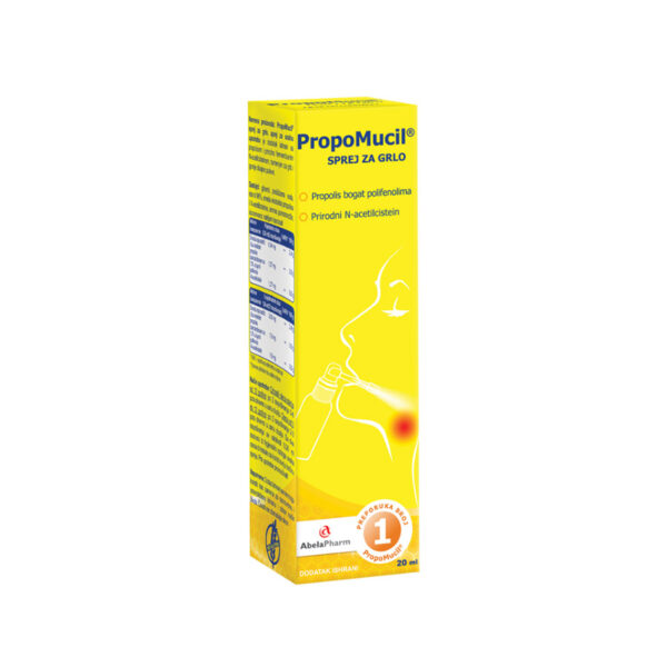 PROPOMUCIL SPREJ ZA GRLO 20ML
