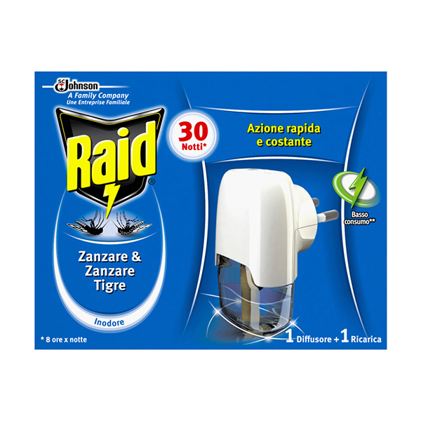 RAID RAID ЕЛЕКТРИЧЕН АПАРАТ СО ТЕЧНОСТ апарат против комарци ,