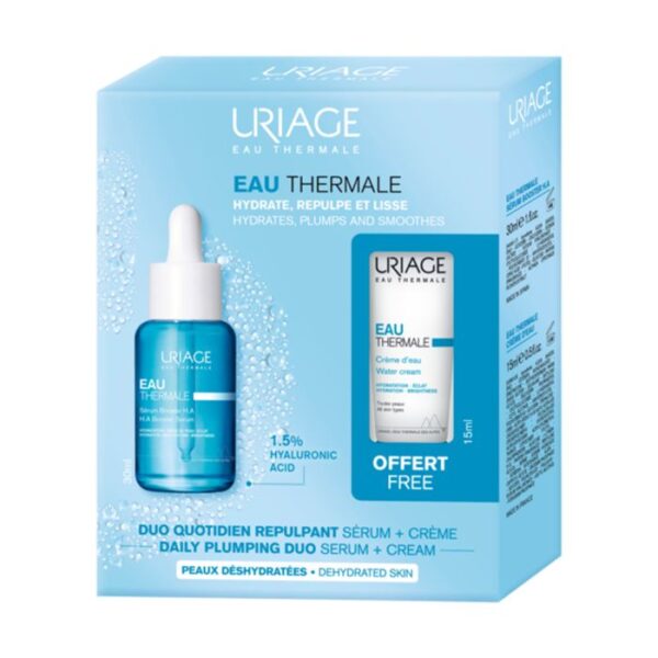 URIAGE EAU THERMALE DAILY PLUMPING DUO SERUM+CREAM SET