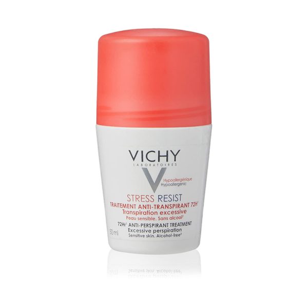 VICHY DÉODORANT STRESS RESIST ТРЕТМАН ПРОТИВ ПОТЕЊЕ 72H roll-on дезодорант 72 часа, 50 ml